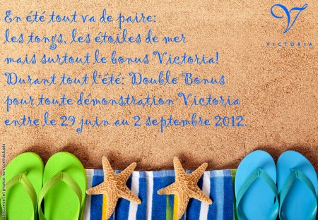 Bijoux Victoria: Action été, double bonus 2012